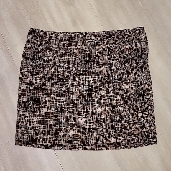 🛍Grace Elements Tan and Black Abstract Design Skirt Womens Size‎ XL - Picture 1 of 6